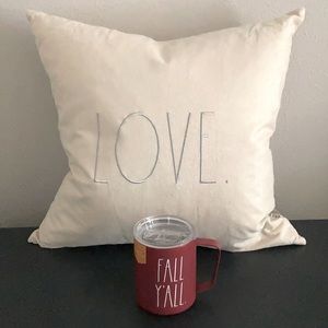 Rae Dunn Stainless Steel FALL Mug with Lid NWT